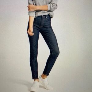 Everlane The High Rise Skinny Jean Ankle in Dark Indigo Wash Size 26